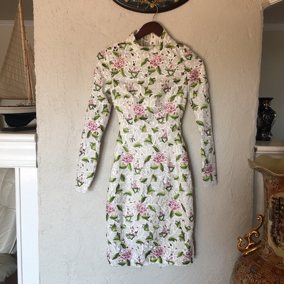 Asilio Objects of Desire Floral Lace Dress NWT Sz2 - Picture 8 of 16